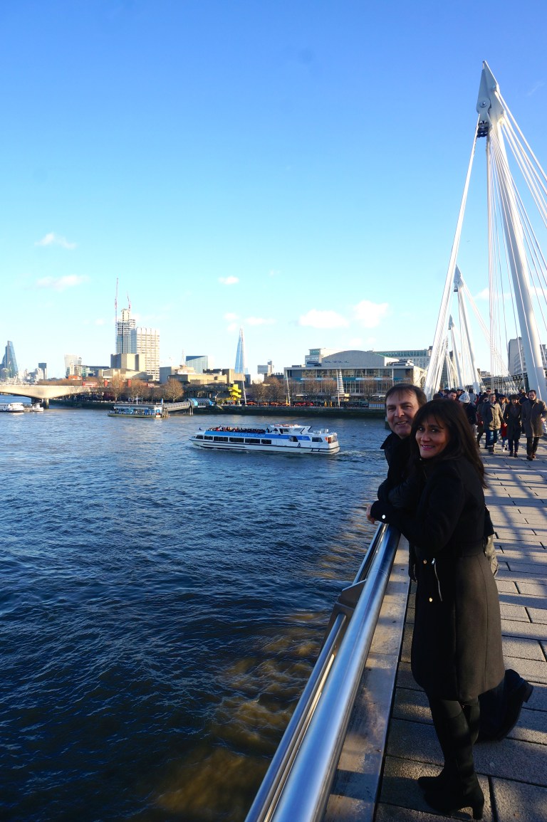 Mum and Dad on the bridge