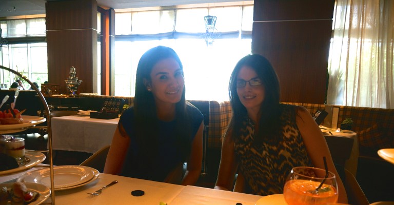 Devs and I in the blinding Edinburgh sunshine