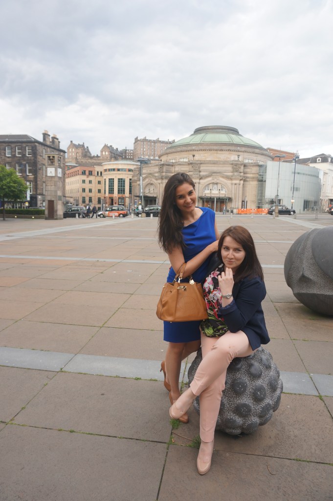 Cat and I outside the Usher Hall